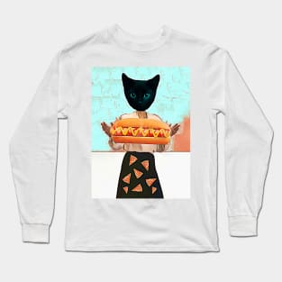 Let there be hot dogs and pizza rain Long Sleeve T-Shirt